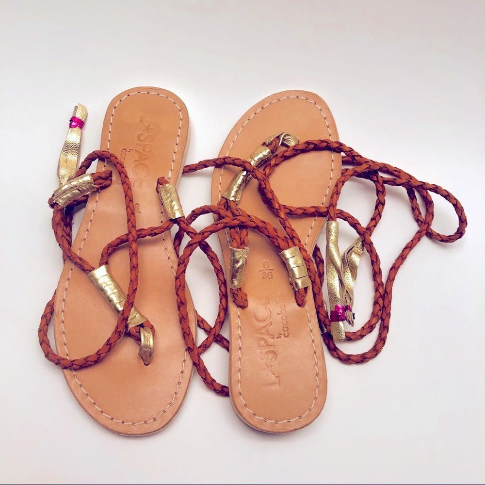 L Space Cocobelle Gladiator Sandals 36 NEW Gili